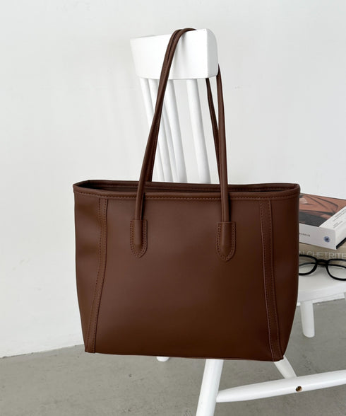 【A4サイズ対応】スクエアトートバッグ | CL1255012 | ブラウン