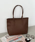 【A4サイズ対応】スクエアトートバッグ | CL1255012 | ブラウン