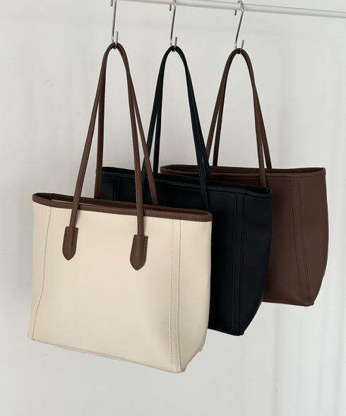 【A4サイズ対応】スクエアトートバッグ | CL1255012 | ブラウン