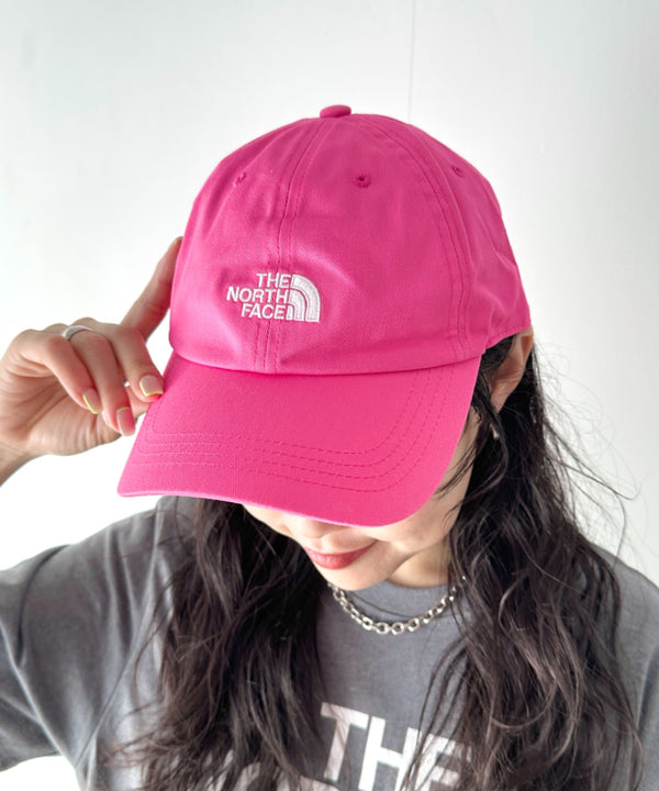 THE NORTH FACE(ザ・ノースフェイス)/コットン ワンポイント ロゴ刺繍 キャップ 帽子/TNF COTTON BALL CAP | IM5251041 | ピンク