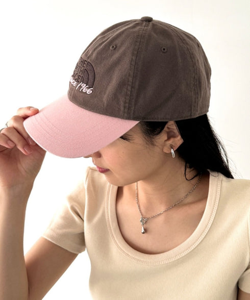 THE NORTH FACE(ザ・ノースフェイス)/コットン ワンポイント ロゴ刺繍 キャップ 帽子/TNF COTTON BALL CAP | IM5251041 | ブラウン