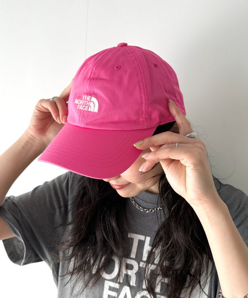 THE NORTH FACE(ザ・ノースフェイス)/コットン ワンポイント ロゴ刺繍 キャップ 帽子/TNF COTTON BALL CAP | IM5251041 | ピンク