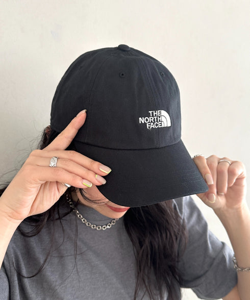 THE NORTH FACE(ザ・ノースフェイス)/コットン ワンポイント ロゴ刺繍 キャップ 帽子/TNF COTTON BALL CAP | IM5251041 | ブラック