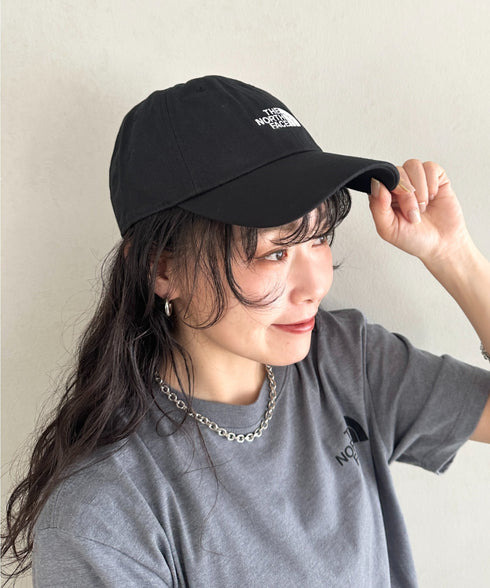 THE NORTH FACE(ザ・ノースフェイス)/コットン ワンポイント ロゴ刺繍 キャップ 帽子/TNF COTTON BALL CAP | IM5251041 | ブラック