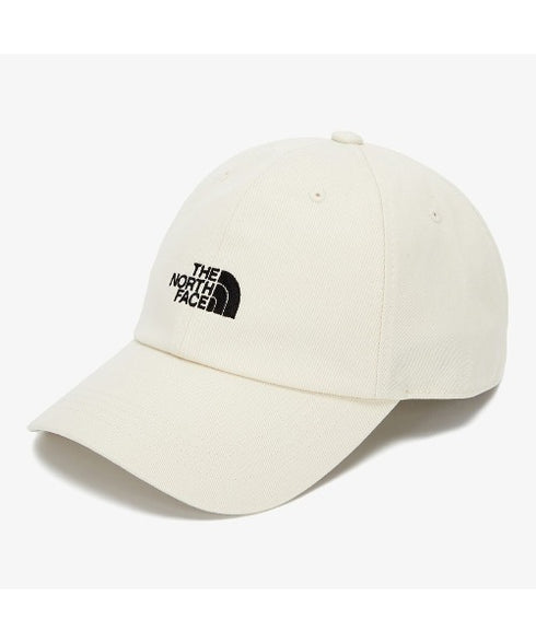 THE NORTH FACE(ザ・ノースフェイス)/コットン ワンポイント ロゴ刺繍 キャップ 帽子/TNF COTTON BALL CAP | IM5251041 | クリーム