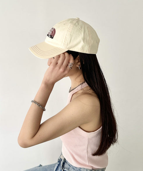 THE NORTH FACE(ザ・ノースフェイス)/コットン ワンポイント ロゴ刺繍 キャップ 帽子/TNF COTTON BALL CAP | IM5251041 | ホワイト系その他