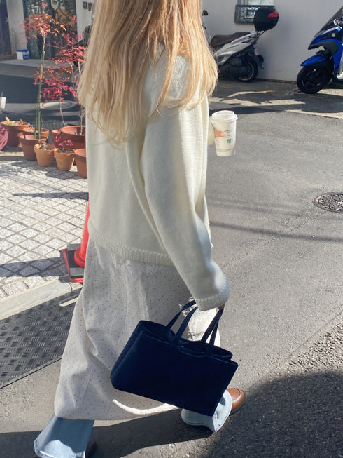 ラウンドネックニットカーディガン | SL2244641 | ホワイト