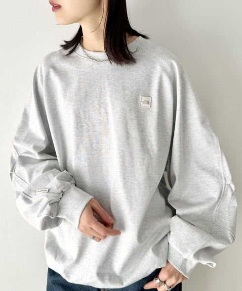 THE NORTH FACE(ザ・ノースフェイス)/ワンポイント ボックスロゴ刺繍 オーバーサイズ スウェット/MINI BOX STITCH SWEATSHIRTS | IM2251045 | オートミール