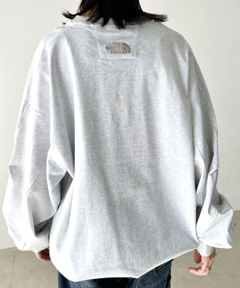 THE NORTH FACE(ザ・ノースフェイス)/ワンポイント ボックスロゴ刺繍 オーバーサイズ スウェット/MINI BOX STITCH SWEATSHIRTS | IM2251045 | オートミール