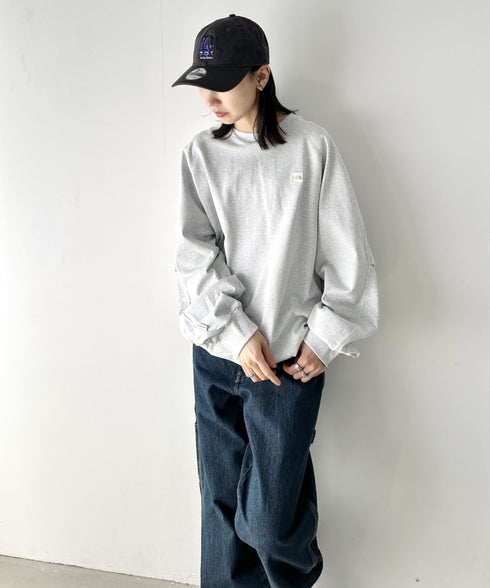 THE NORTH FACE(ザ・ノースフェイス)/ワンポイント ボックスロゴ刺繍 オーバーサイズ スウェット/MINI BOX STITCH SWEATSHIRTS | IM2251045 | オートミール