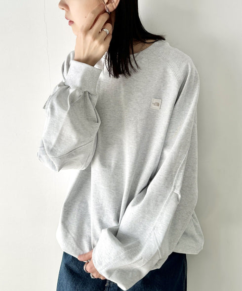 THE NORTH FACE(ザ・ノースフェイス)/ワンポイント ボックスロゴ刺繍 オーバーサイズ スウェット/MINI BOX STITCH SWEATSHIRTS | IM2251045 | オートミール
