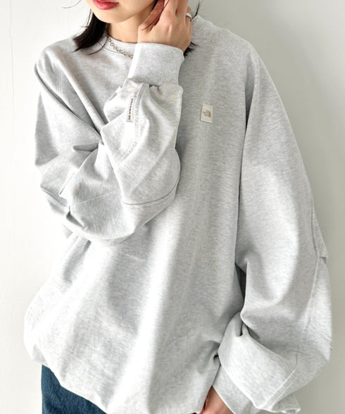THE NORTH FACE(ザ・ノースフェイス)/ワンポイント ボックスロゴ刺繍 オーバーサイズ スウェット/MINI BOX STITCH SWEATSHIRTS | IM2251045 | オートミール