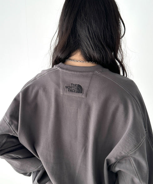 THE NORTH FACE(ザ・ノースフェイス)/ワンポイント ボックスロゴ刺繍 オーバーサイズ スウェット/MINI BOX STITCH SWEATSHIRTS | IM2251045 | ダークグレー