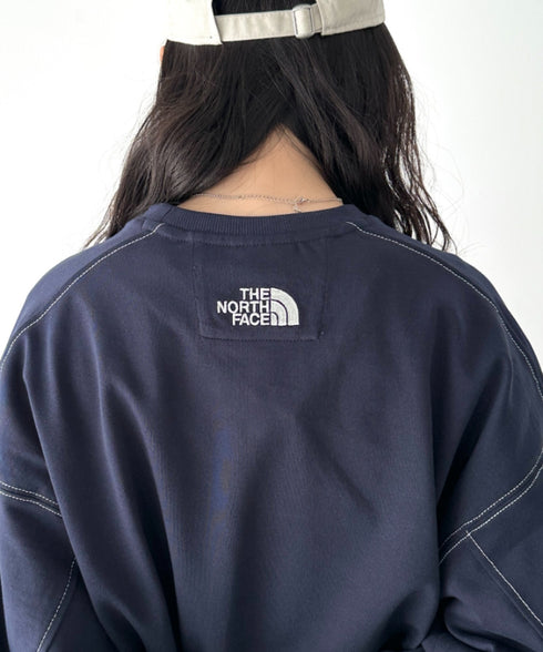 THE NORTH FACE(ザ・ノースフェイス)/ワンポイント ボックスロゴ刺繍 オーバーサイズ スウェット/MINI BOX STITCH SWEATSHIRTS | IM2251045 | ダークネイビー