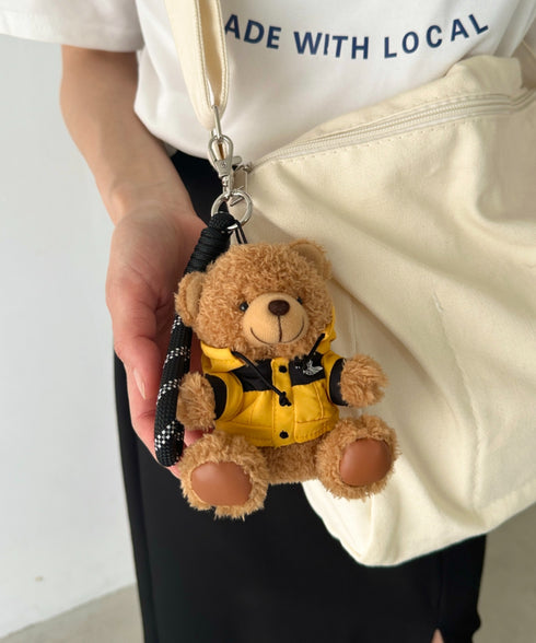 THE NORTH FACE(ザ・ノースフェイス)/ベア クマさん マスコット キーホルダー キーリング バッグチャーム/MT BEAR KEYRING | IM6251046 | イエロー