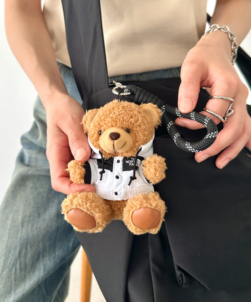 THE NORTH FACE(ザ・ノースフェイス)/ベア クマさん マスコット キーホルダー キーリング バッグチャーム/MT BEAR KEYRING | IM6251046 | ホワイト