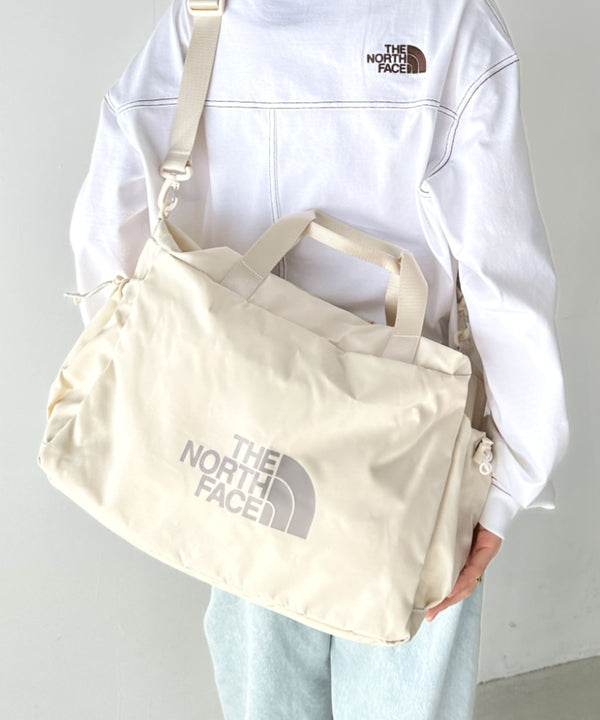 国内未発売 THE NORTH FACE(ザ・ノースフェイス)/2WAY 軽量 大容量 巾着型 ショルダー ボストン トラベル ダッフルバッグ/BONNEY DUFFLE BAG | IM1251048 | クリーム
