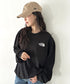 THE NORTH FACE(ザ・ノースフェイス)/ワンポイント ロゴ刺繍 ステッチ 切り替え 長袖 ロンT/ESSENTIAL L/S R/TEE | IM2251049 | ブラック系その他