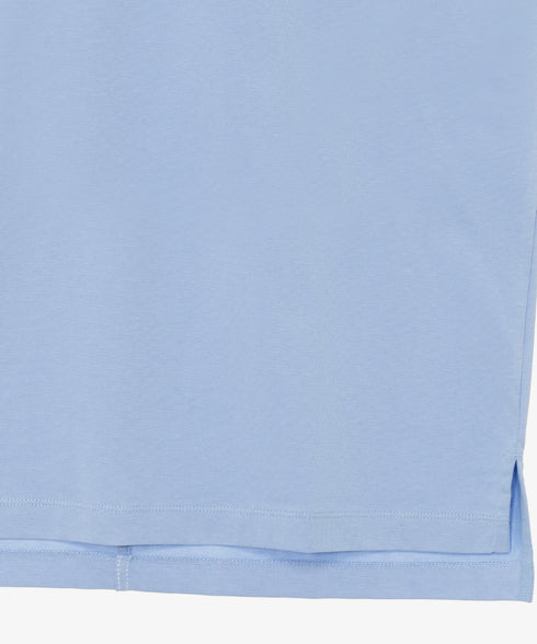 THE NORTH FACE(ザ・ノースフェイス)/ワンポイント ロゴ刺繍 ステッチ 切り替え 長袖 ロンT/ESSENTIAL L/S R/TEE | IM2251049 | ブルー