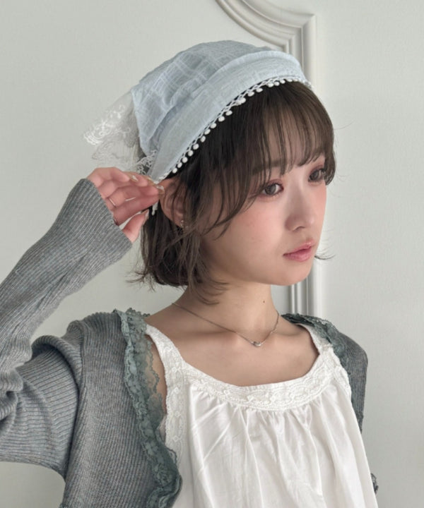 チュールレースカチューシャ | LO6255174 | ライトブルー