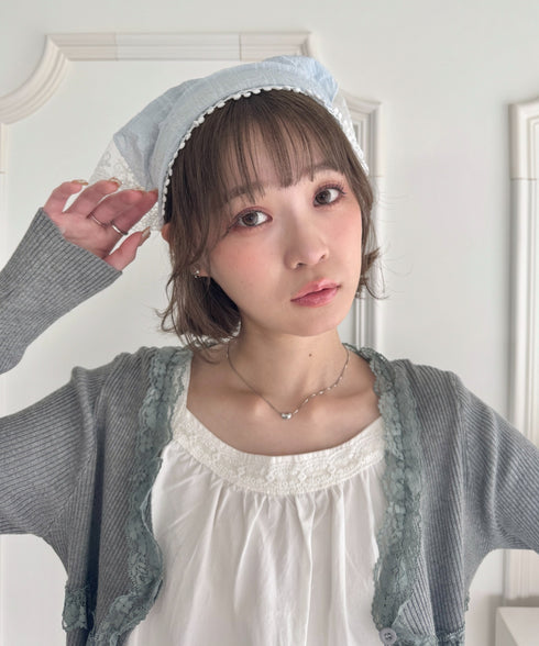 チュールレースカチューシャ | LO6255174 | ライトブルー