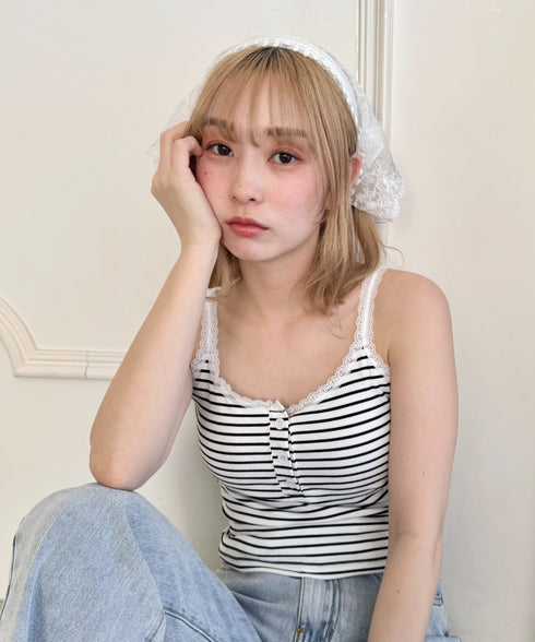 チュールレースカチューシャ | LO6255174 | ライトブルー