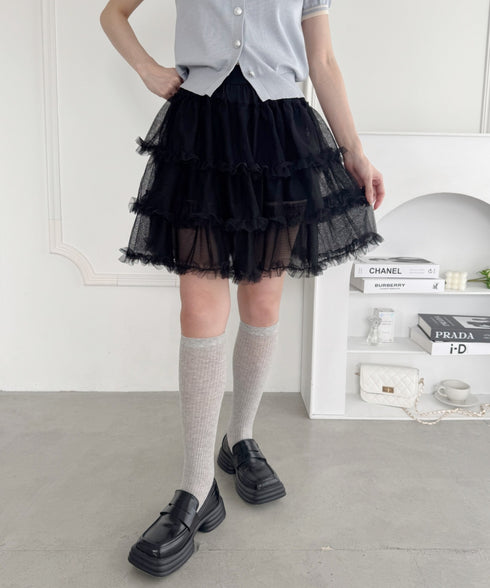 フリルチュチュスカート | LO2255178 | ブラック