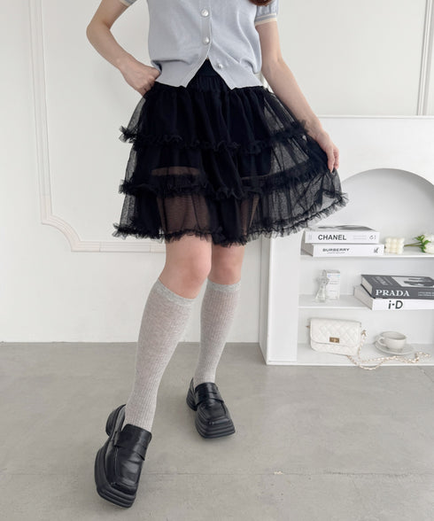 フリルチュチュスカート | LO2255178 | ブラック