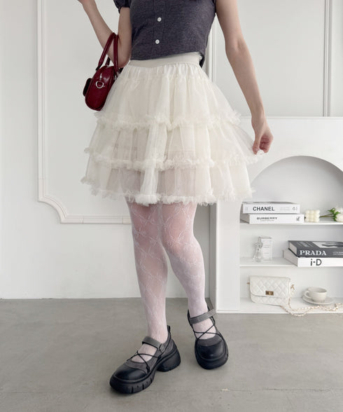 フリルチュチュスカート | LO2255178 | アイボリー