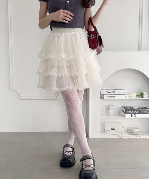 フリルチュチュスカート | LO2255178 | アイボリー