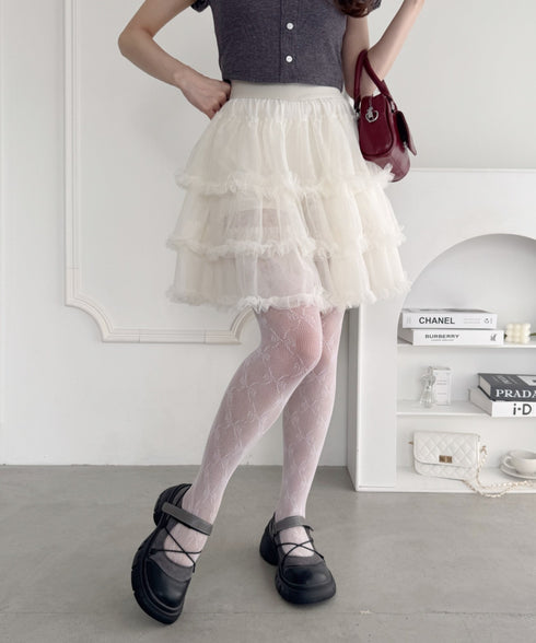 フリルチュチュスカート | LO2255178 | アイボリー