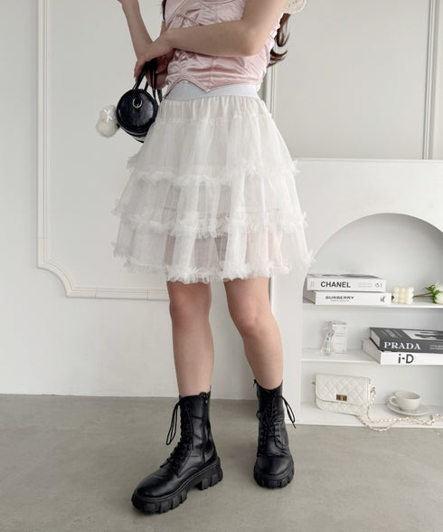 フリルチュチュスカート | LO2255178 | ホワイト