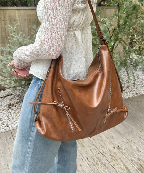 ヴィンテージライク2WAYリボンショルダーバッグ | LO1255185 | ブラウン