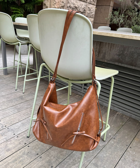 ヴィンテージライク2WAYリボンショルダーバッグ | LO1255185 | ブラウン