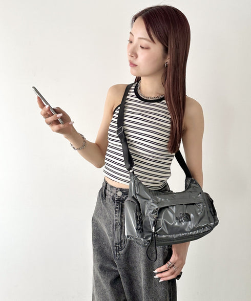 THE NORTH FACE(ザ・ノースフェイス)/2WAY 軽量 ミニショルダー ハンドバッグ/BONNEY HOBO BAG MINI | IM1251059 | グレー