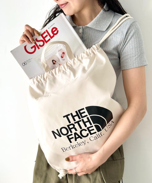 THE NORTH FACE(ザ・ノースフェイス)/ビッグロゴ 巾着 ナップサック ストリングバッグ/BIG LOGO STRING BAG | IM1251060 | オレンジ
