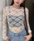 フラワーレースシアーロングTシャツ | WOMEN | EV2251002 | アイボリー