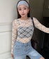 フラワーレースシアーロングTシャツ | WOMEN | EV2251002 | アイボリー