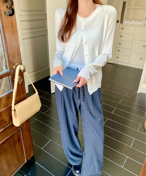 クルーネックニットカーディガン | EV2251006 | ホワイト