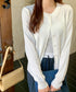 クルーネックニットカーディガン | EV2251006 | ホワイト