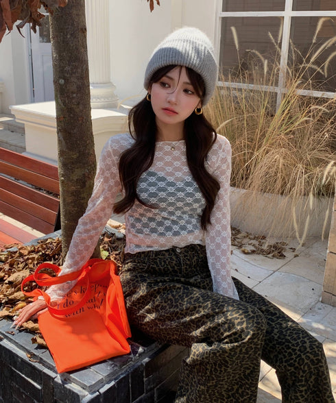 フローラルレースロングTシャツ | EV2251008 | アイボリー