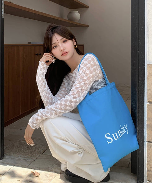 フローラルレースロングTシャツ | EV2251008 | ホワイト