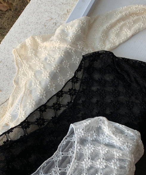 フローラルレースロングTシャツ | EV2251008 | ホワイト