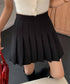 シンプルプリーツミニスカート インナーパンツ付き | EV2255007 | ブラック