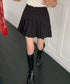 シンプルプリーツミニスカート インナーパンツ付き | EV2255007 | ブラック