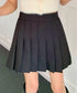 シンプルプリーツミニスカート インナーパンツ付き | EV2255007 | ブラック