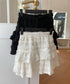 レースティアードミニスカート インナーパンツ付き | EV2255010 | ホワイト