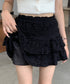 レースティアードミニスカート インナーパンツ付き | EV2255010 | ブラック