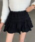 レースティアードミニスカート インナーパンツ付き | EV2255010 | ブラック
