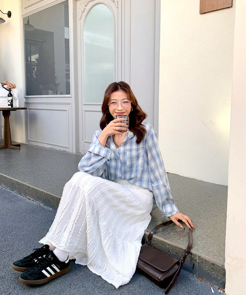 Aラインレースフレアロングスカート | EV2255016 | ホワイト